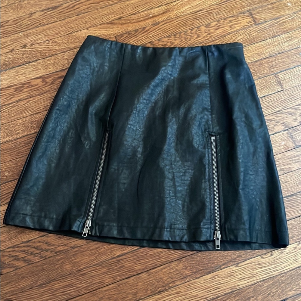 Leather Mini Skirt